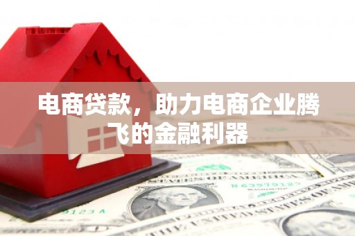 皋兰电商贷款，助力电商企业腾飞的金融利器