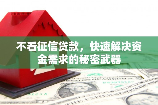 皋兰不看征信贷款，快速解决资金需求的秘密武器