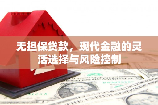 皋兰无担保贷款，现代金融的灵活选择与风险控制