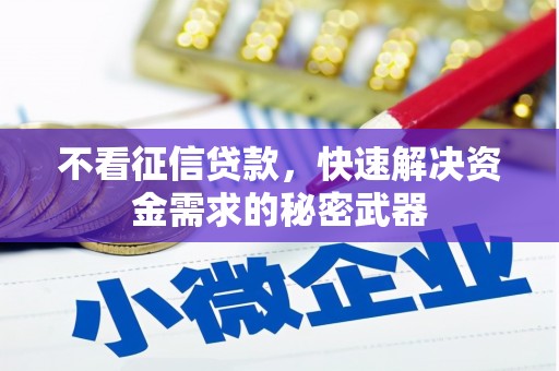 皋兰不看征信贷款，快速解决资金需求的秘密武器