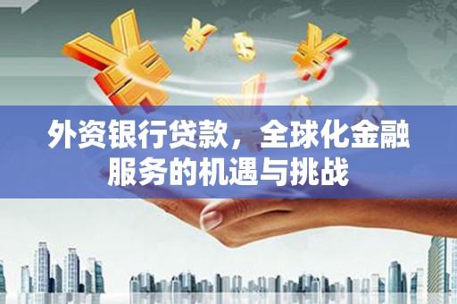 皋兰外资银行贷款，全球化金融服务的机遇与挑战