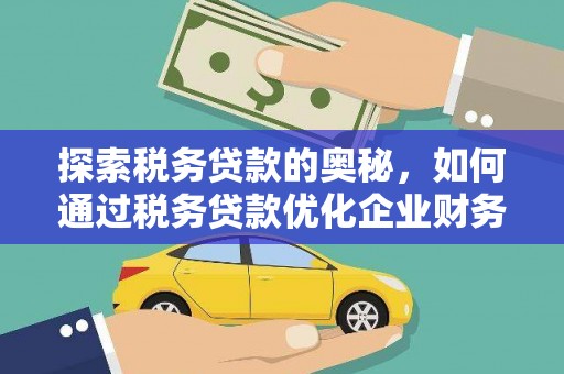 皋兰探索税务贷款的奥秘，如何通过税务贷款优化企业财务