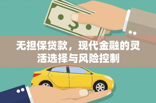 皋兰无担保贷款，现代金融的灵活选择与风险控制