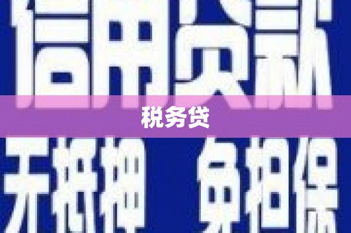 皋兰税务贷