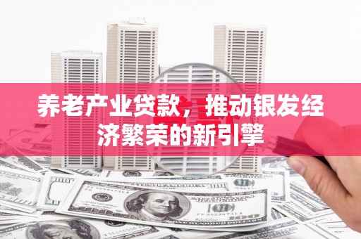 皋兰养老产业贷款，推动银发经济繁荣的新引擎