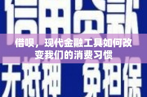 皋兰借呗，现代金融工具如何改变我们的消费习惯