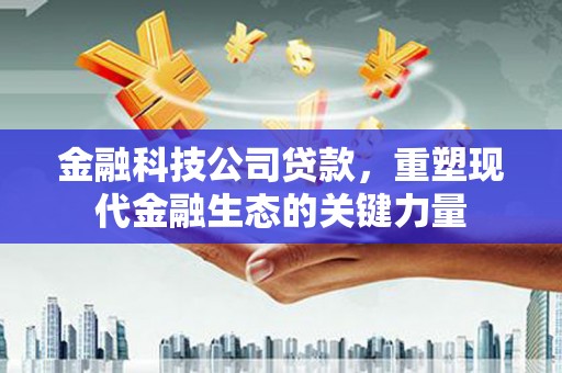 皋兰金融科技公司贷款，重塑现代金融生态的关键力量