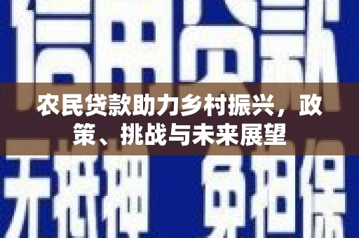 皋兰农民贷款助力乡村振兴，政策、挑战与未来展望