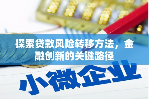 皋兰探索贷款风险转移方法，金融创新的关键路径